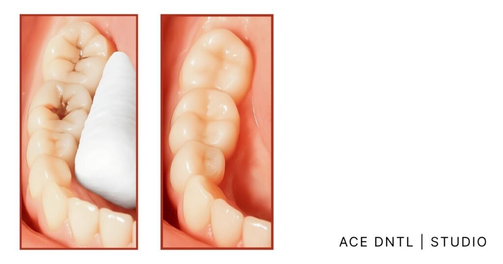 white fillings